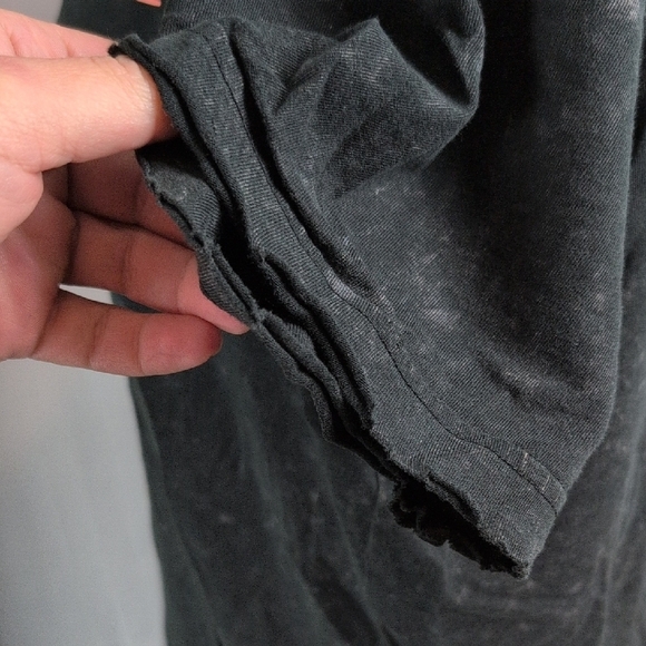 PINK Victoria's Secret Charcoal Tee with Coral Logo - Picture 7 of 14